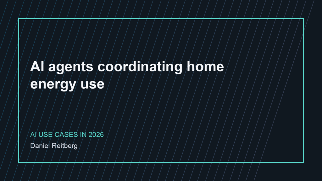 AI agents coordinating home energy use