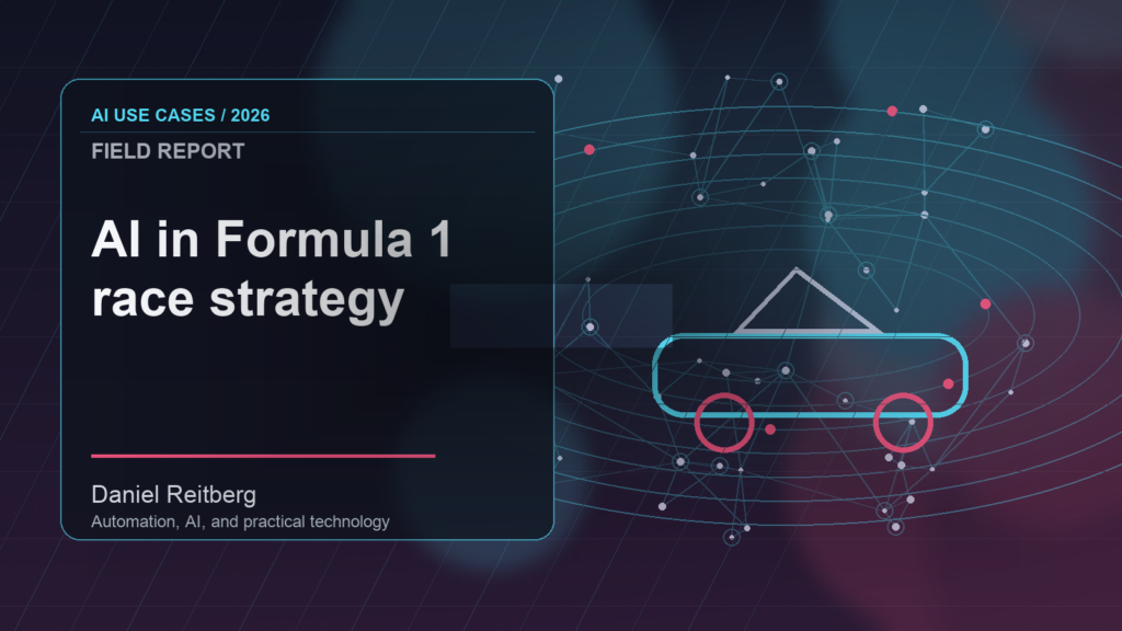 AI in Formula 1 race strategy: Practical AI in 2026