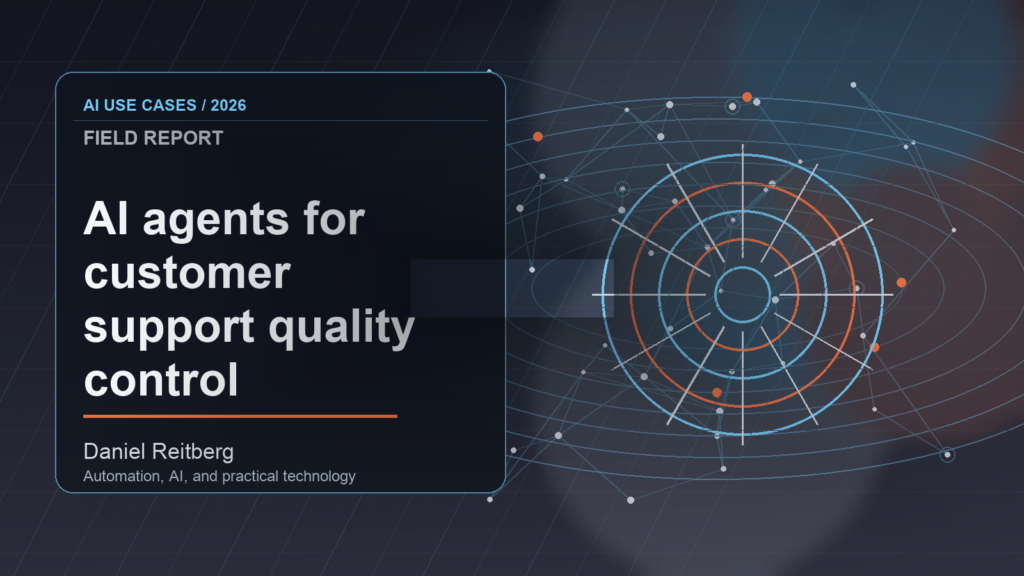 AI agents for customer support quality control: Practical AI in 2026