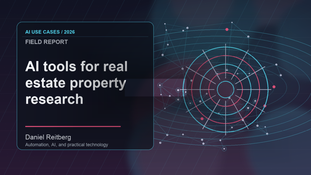 AI tools for real estate property research: Practical AI in 2026