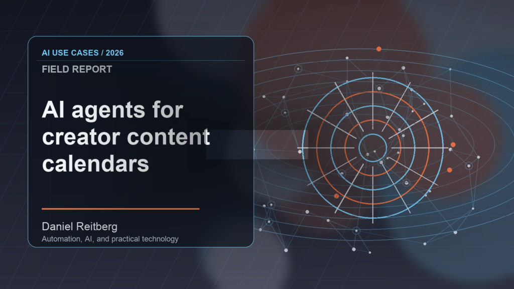 AI agents for creator content calendars: Practical AI in 2026