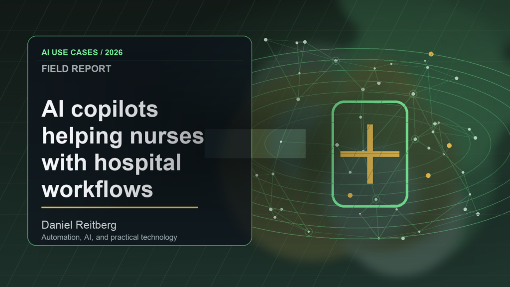 AI copilots helping nurses with hospital workflows: Practical AI in 2026