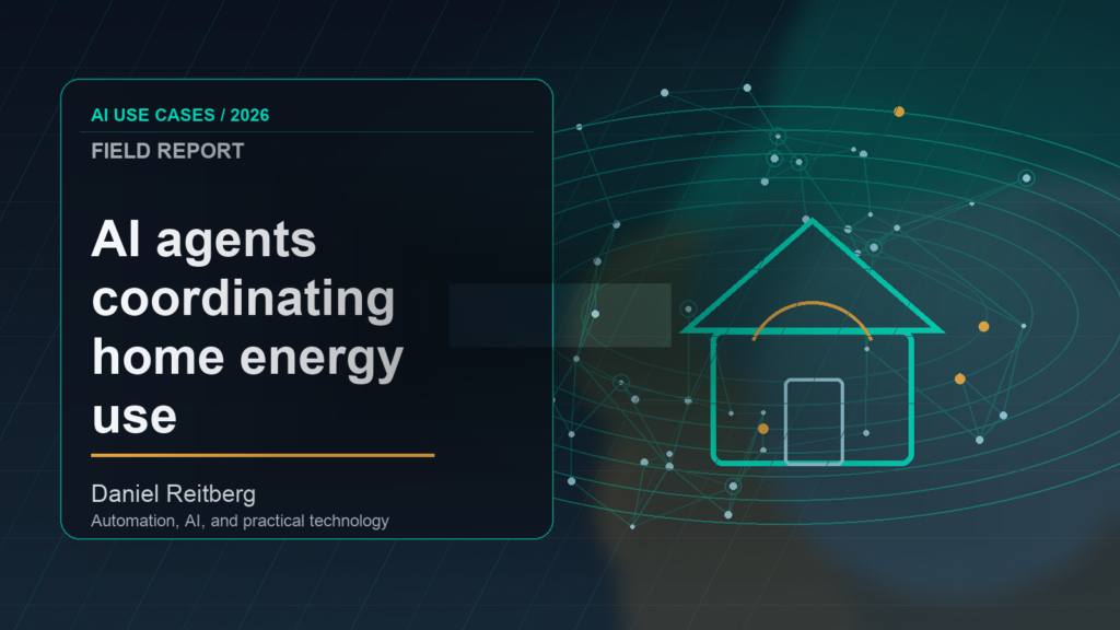 AI agents coordinating home energy use: Practical AI in 2026