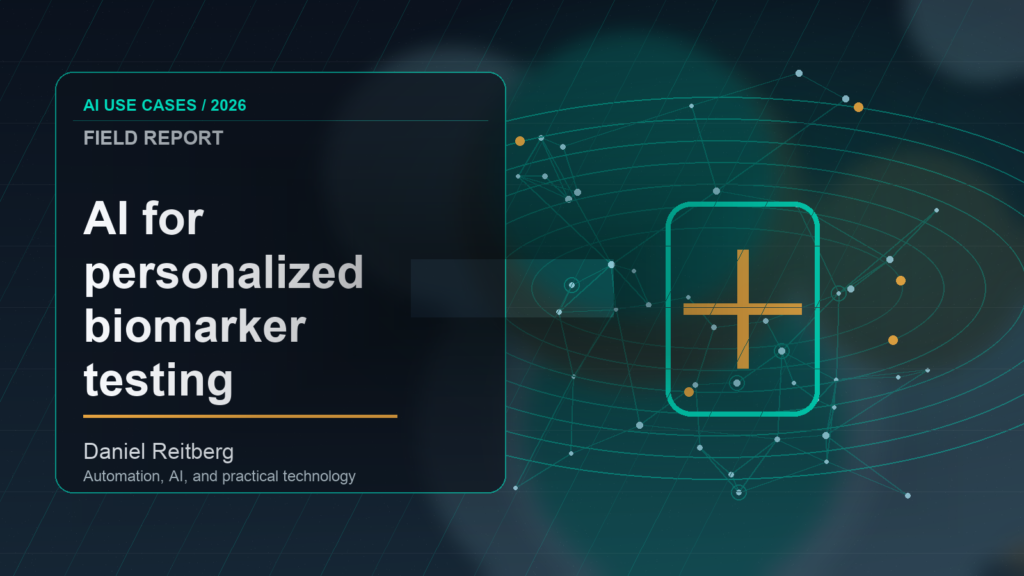 AI for personalized biomarker testing: Practical AI in 2026