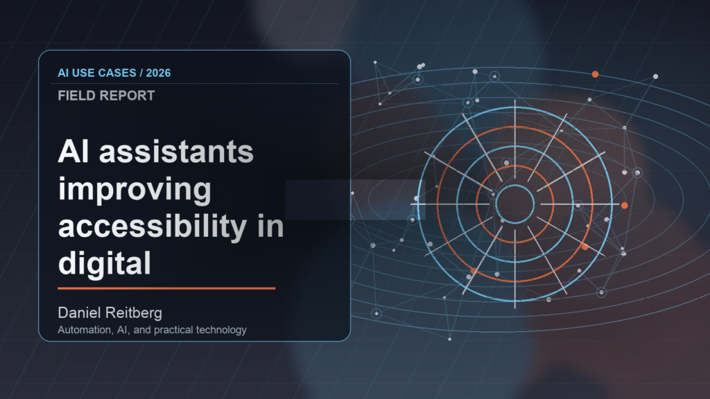AI assistants improving accessibility in digital workplaces: Practical AI in 2026