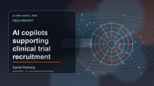 AI copilots supporting clinical trial recruitment workflows: Practical AI in 2026