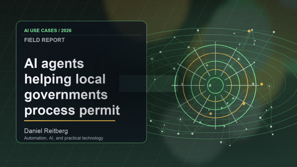 AI agents helping local governments process permit applications: Practical AI in 2026
