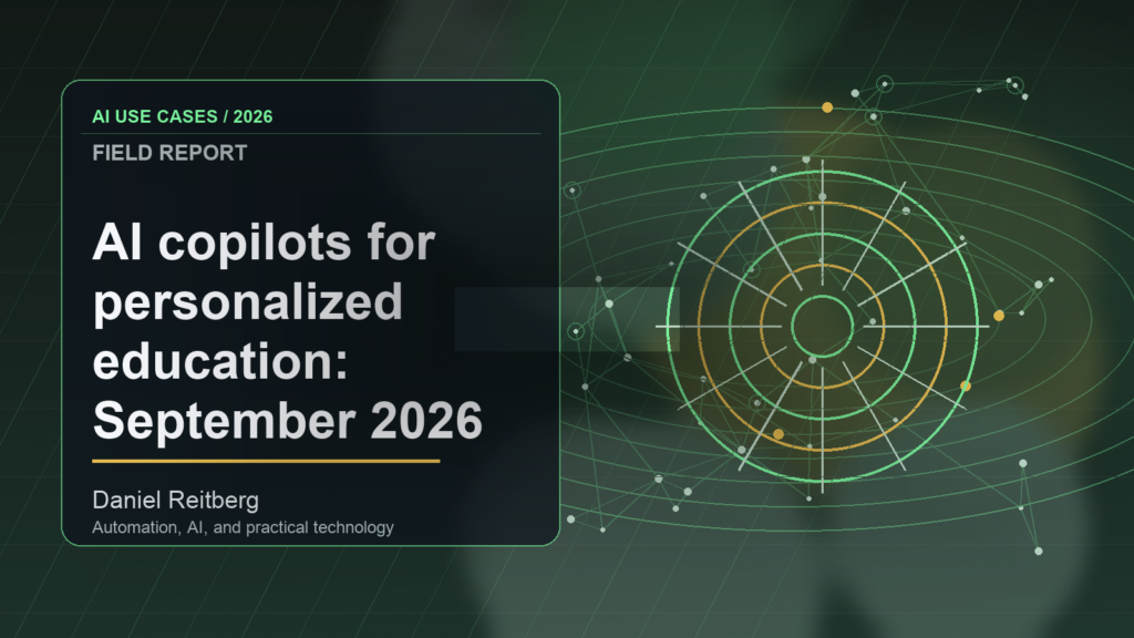 AI copilots for personalized education: September 2026 implementation field guide: Practical AI in 2026
