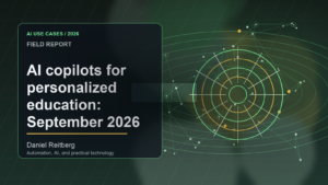AI copilots for personalized education: September 2026 implementation field guide: Practical AI in 2026